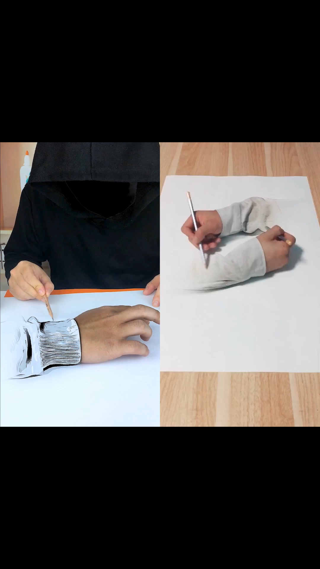 3d立体画#手画手