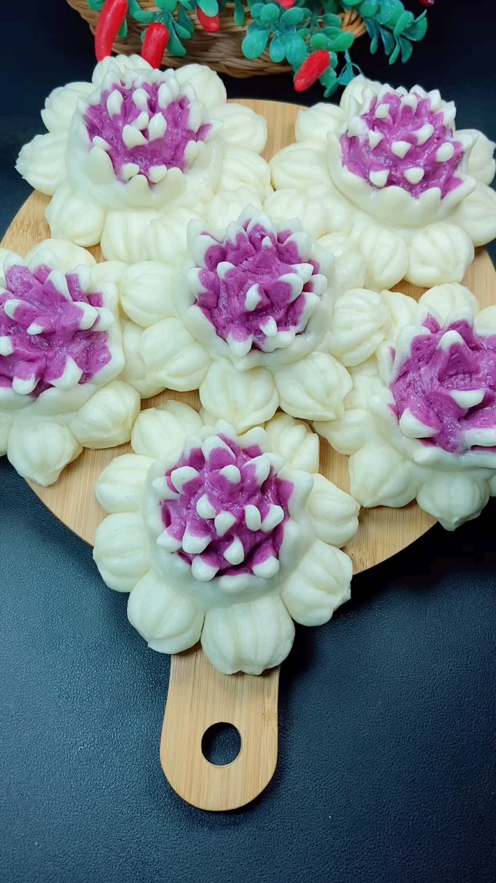 牡丹花一样的花馍