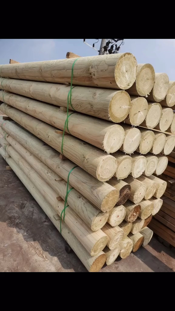 古建圆柱#四川甘肃青海西藏新疆重庆云南樟子松圆柱仿古建筑圆柱防腐