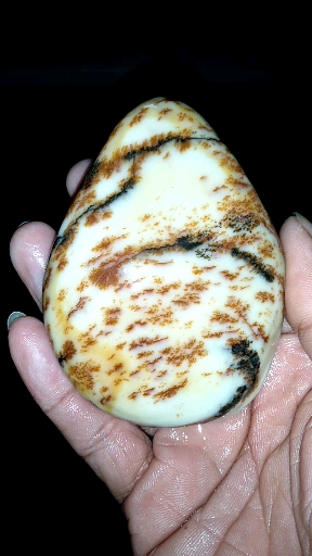 罗甸草花玉水料(手玩件)