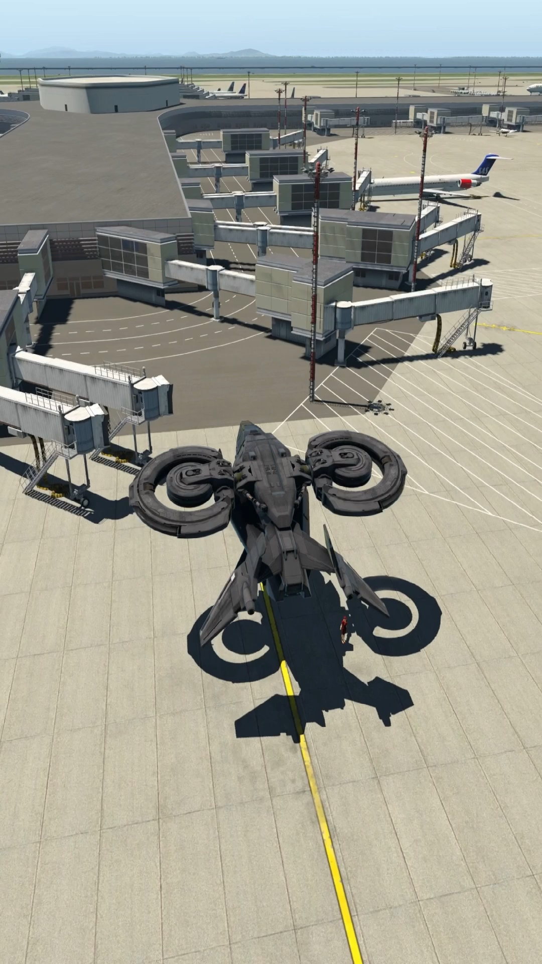 科幻未来直升飞机