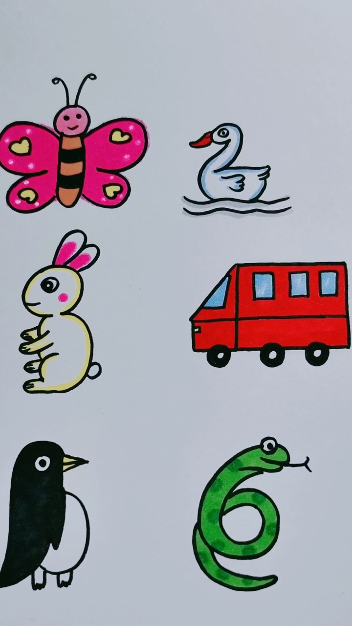 有趣的数字简笔画