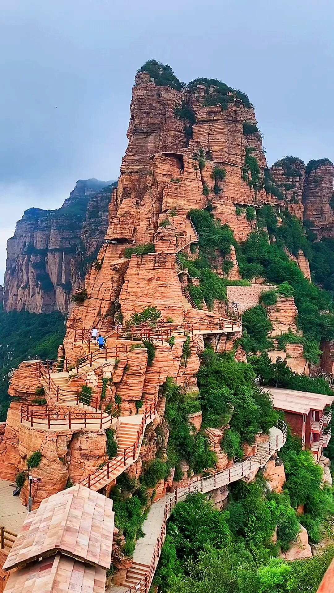 带你看风景纯净的太行山嶂石岩丹霞地貌太美太震撼了