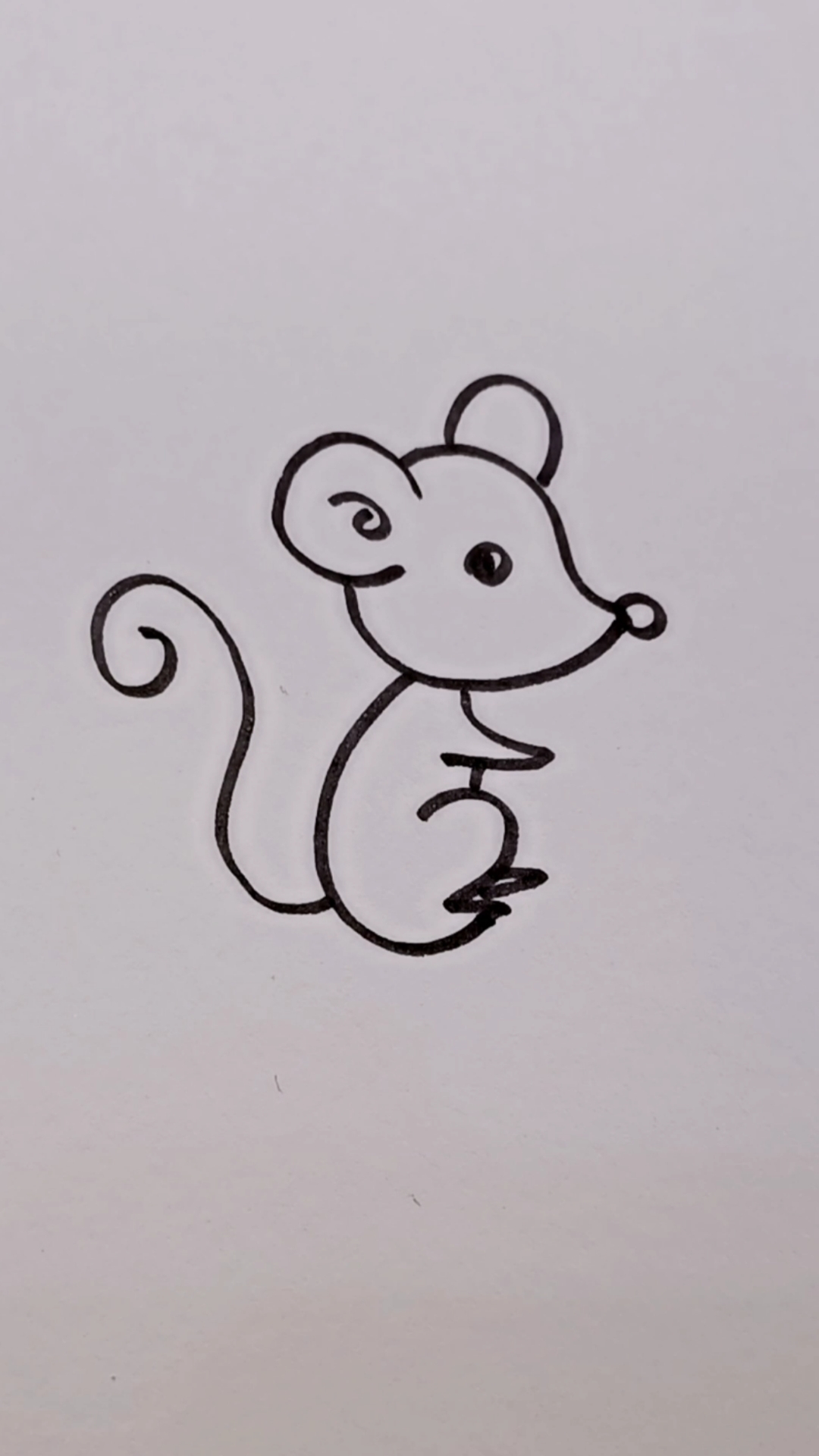 简笔画老鼠 简单图片