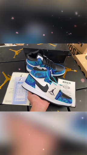 aj扎染太阳花高版本系列真上线做工精细(放大看细节)质量放心自带毒卡