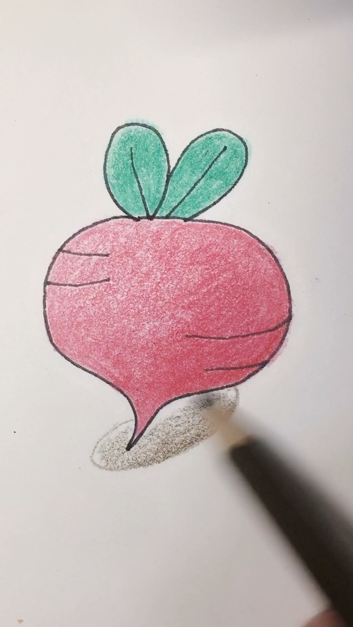画画原来如此简单#学画萝卜简笔画