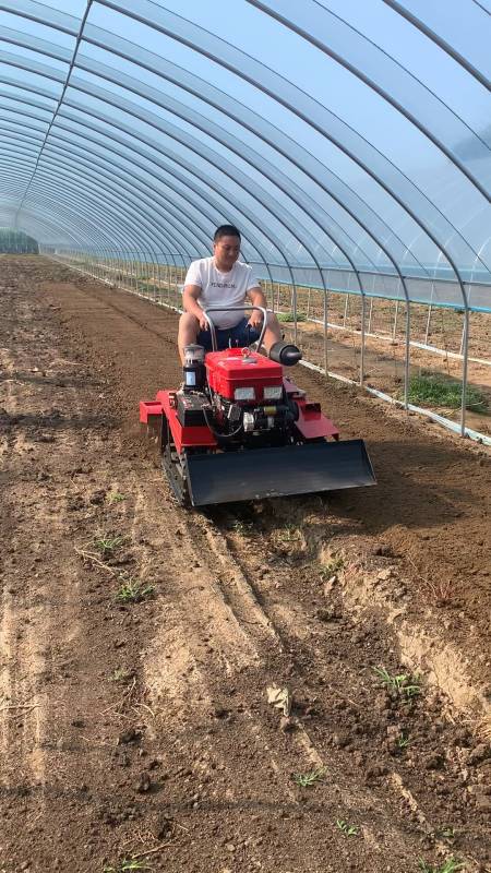 多功能履带旋耕机#25马力大棚旋耕-度小视