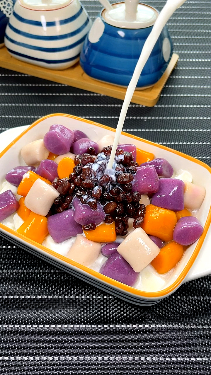 美食#在家3分钟实现沙冰芋圆自由～-度小视