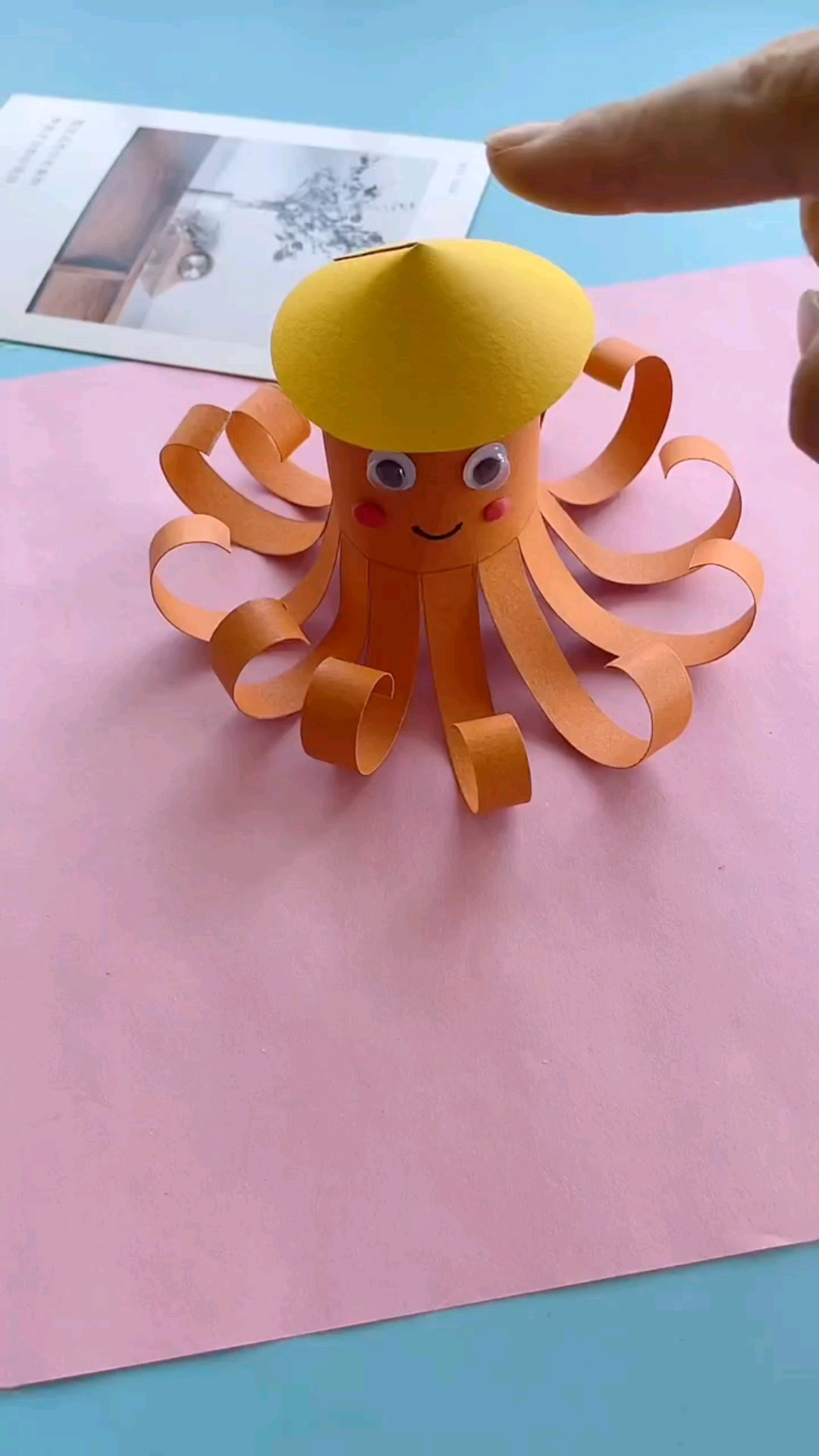 手工制作#卡纸小章鱼99,简单又可爱-度小视