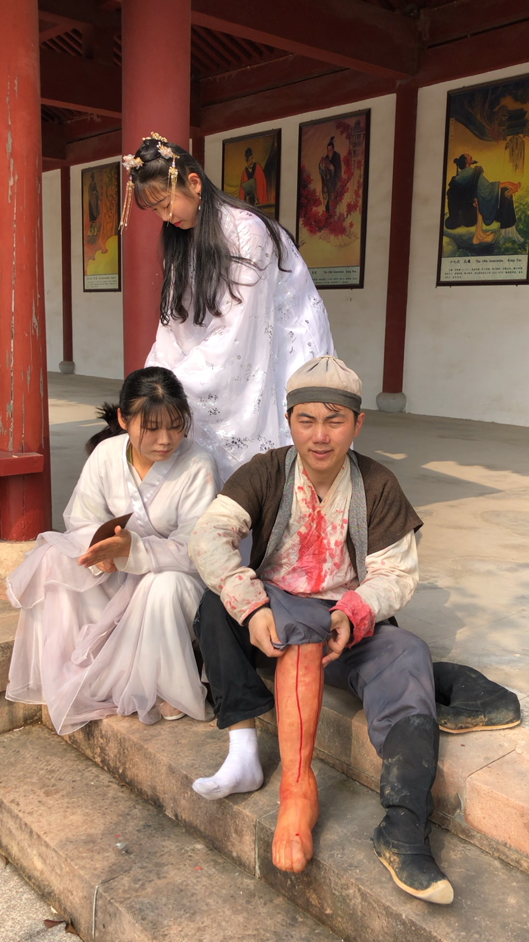 拍戏现场#影视剧真实砍腿镜头就是这么拍的