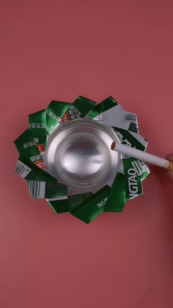 手工制作#父亲节给父亲做个烟灰缸,可还行