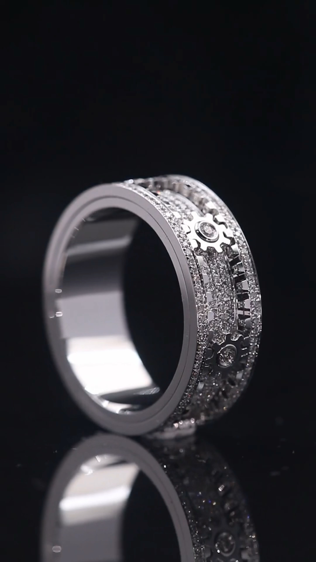 一位粉丝找我定做的时来运转齿轮戒指你觉的好看吗手艺人礼物物私人