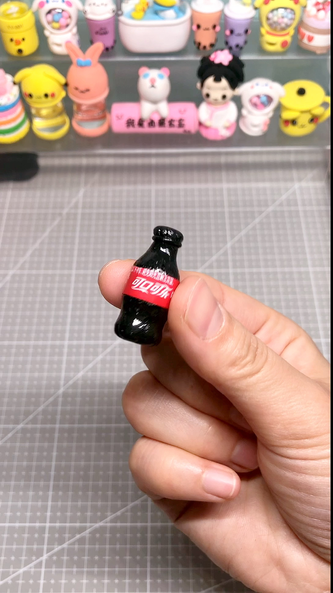 超轻粘土#喝可乐吗?一口十瓶那种迷你手工