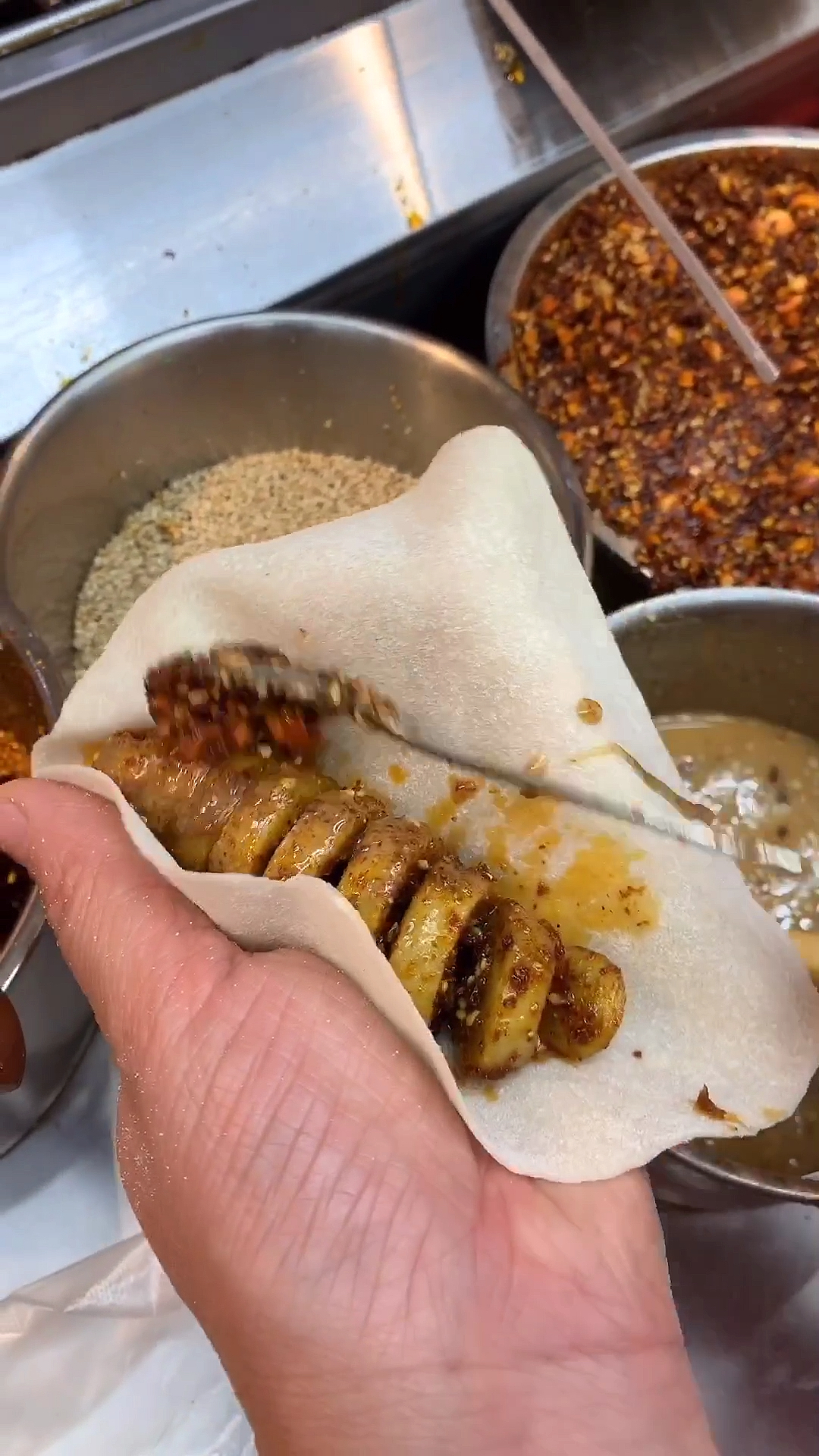 最火小饼卷面筋