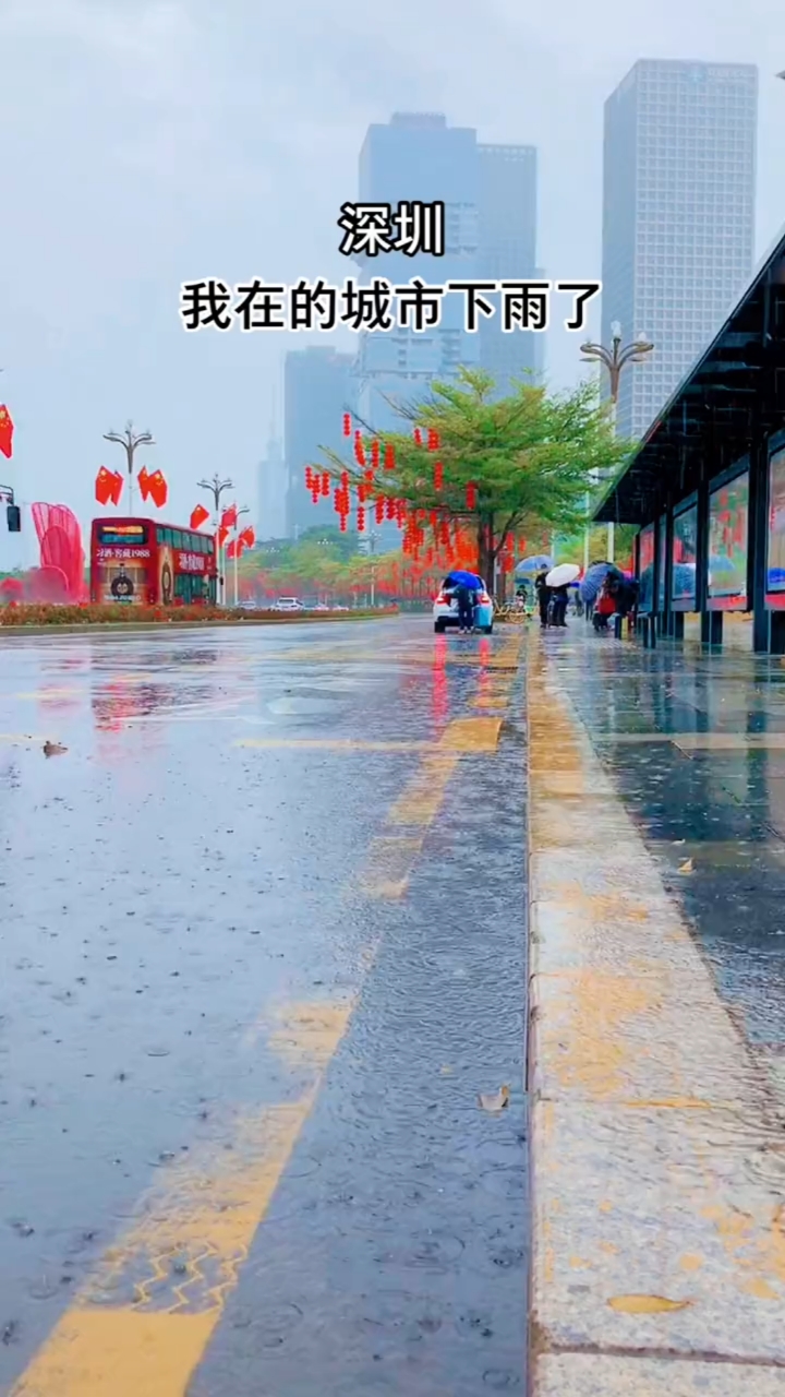 深圳#下雨了,躲与不躲都无所谓,结局已注定