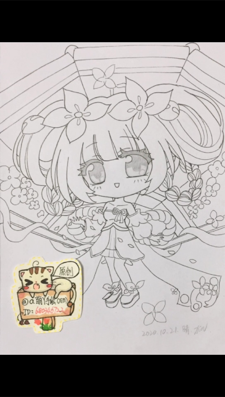 王者荣耀王者荣耀小乔皮肤丁香结原创绘画教程全过程手绘画画线稿灵魂