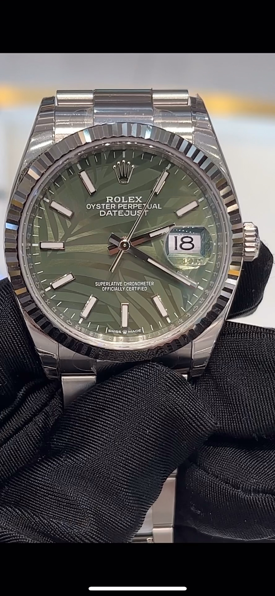 劳力士#劳力士棕榈叶日志型系列126234表径36mm热门款颜值没得说!