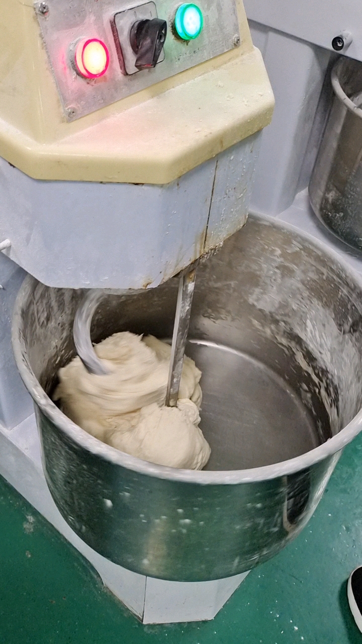 和面机#双速双动和面机,现场试机和面团