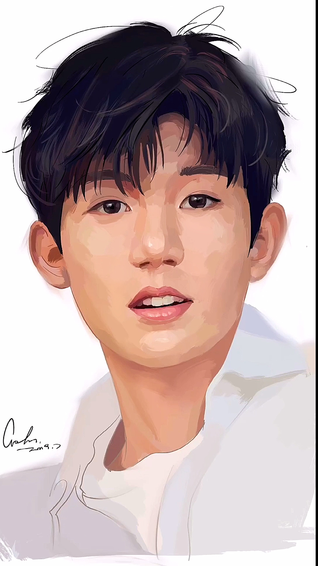 画画原来如此简单#【手绘王源】坚持看完的,都是真爱-度小视