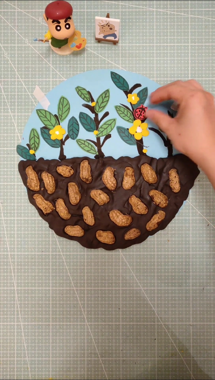 创意手工diy#吃过的花生壳别扔,能变成一片花生地,快带着孩子们妒手