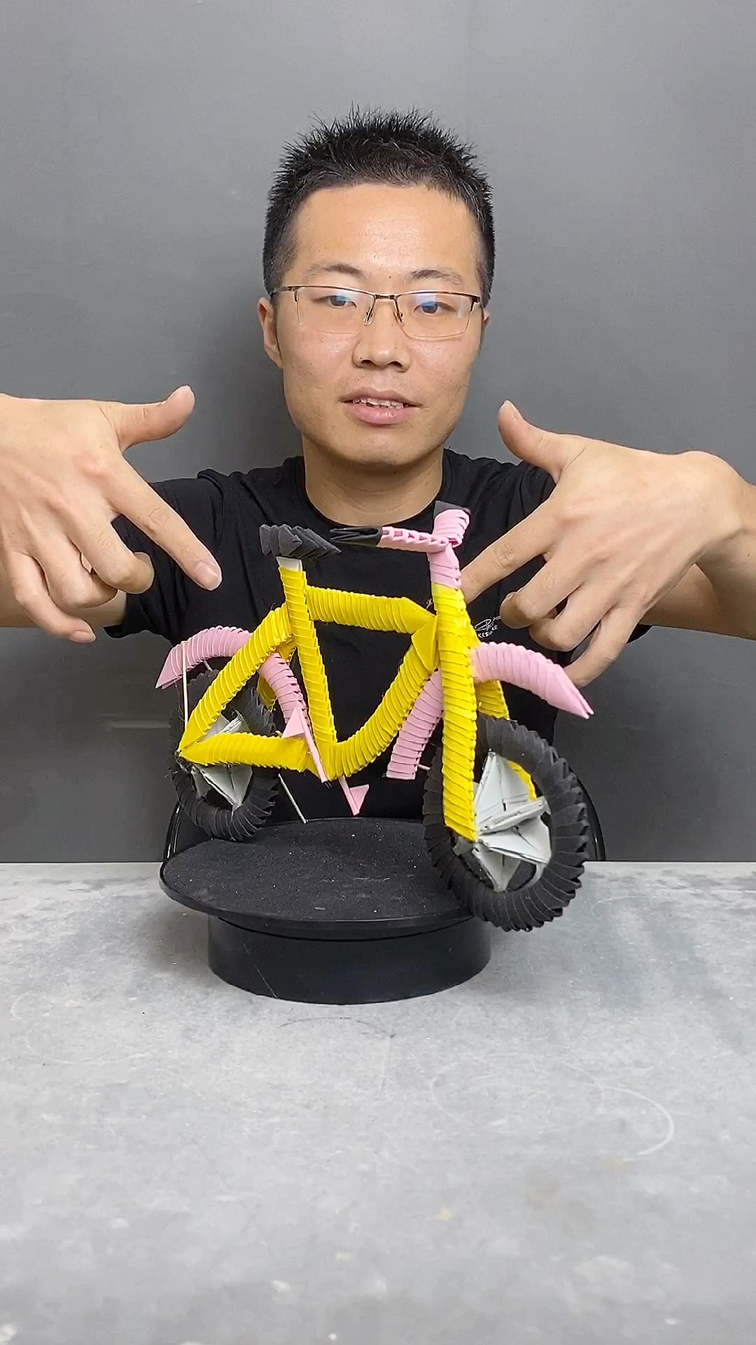 手工制作新手工折纸作品自行车好看吗