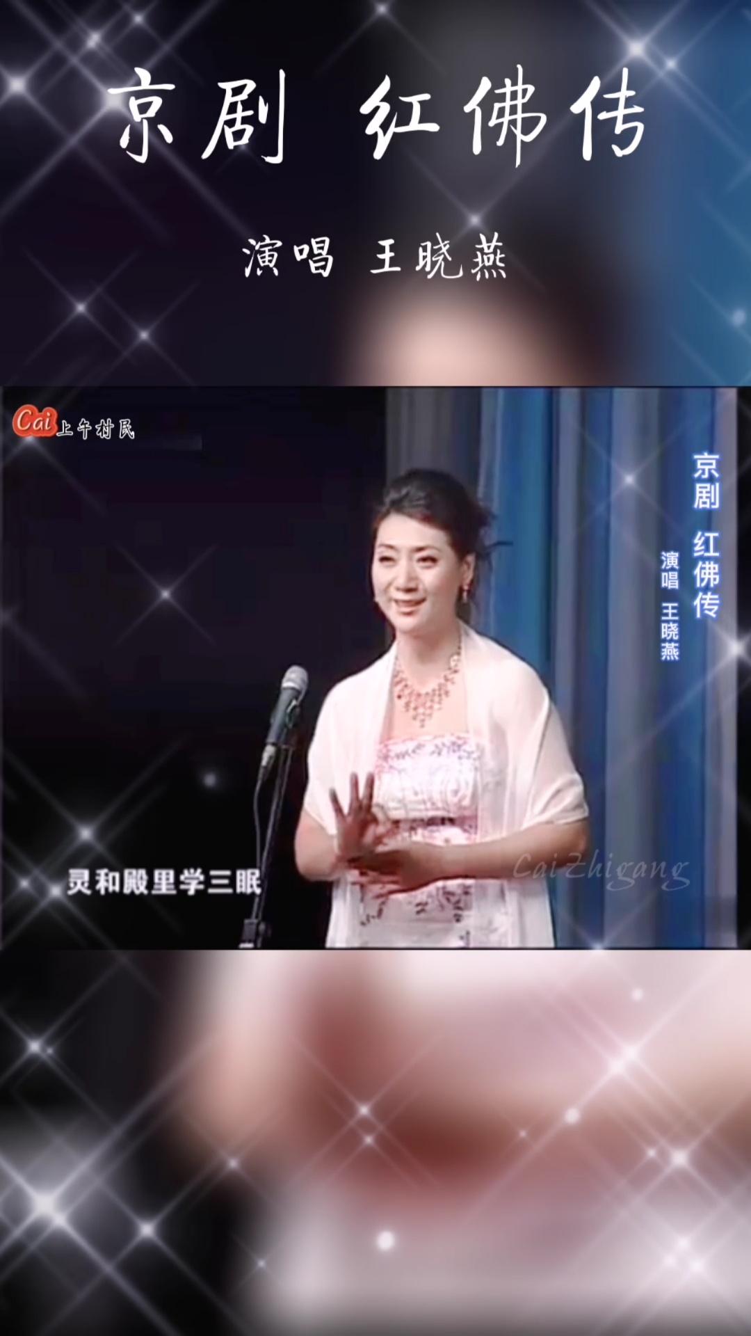 国粹京剧王晓燕京剧红拂传片段国粹京剧