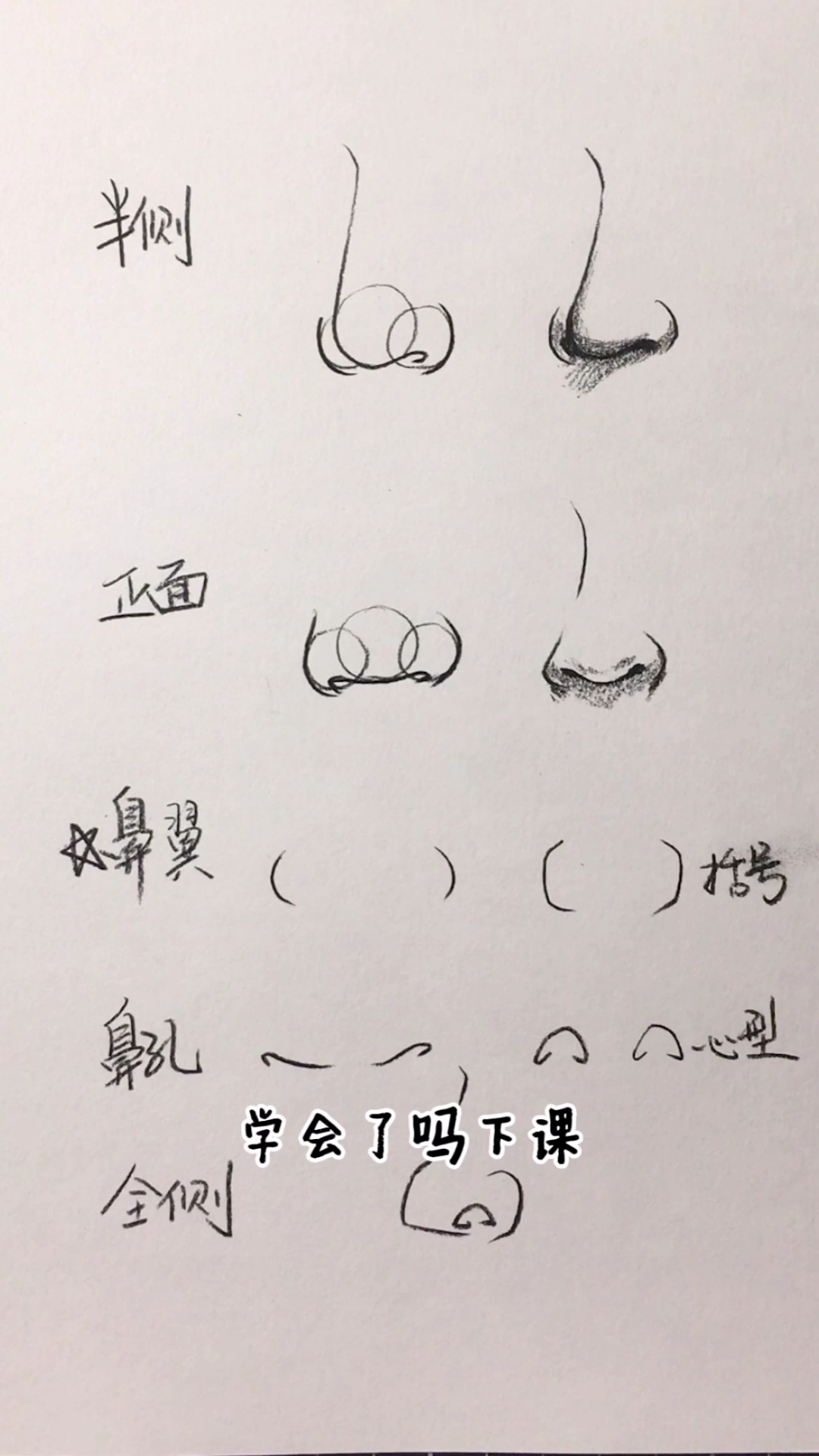 画画原来如此简单#教你画鼻子