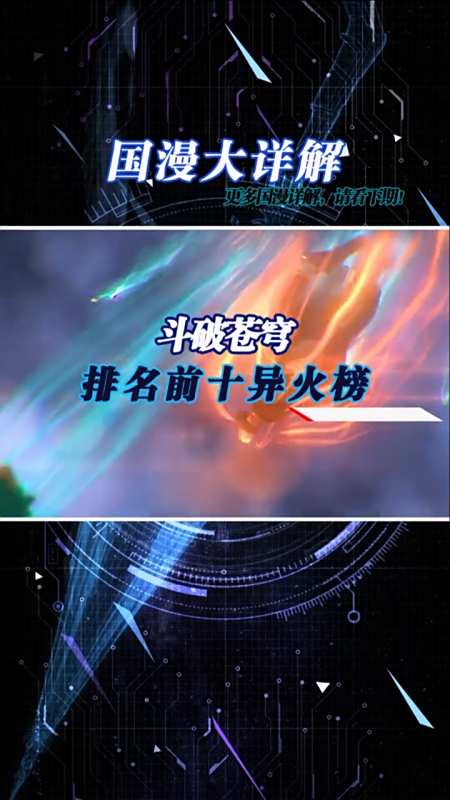 国漫#斗破苍穹前十异火排行榜