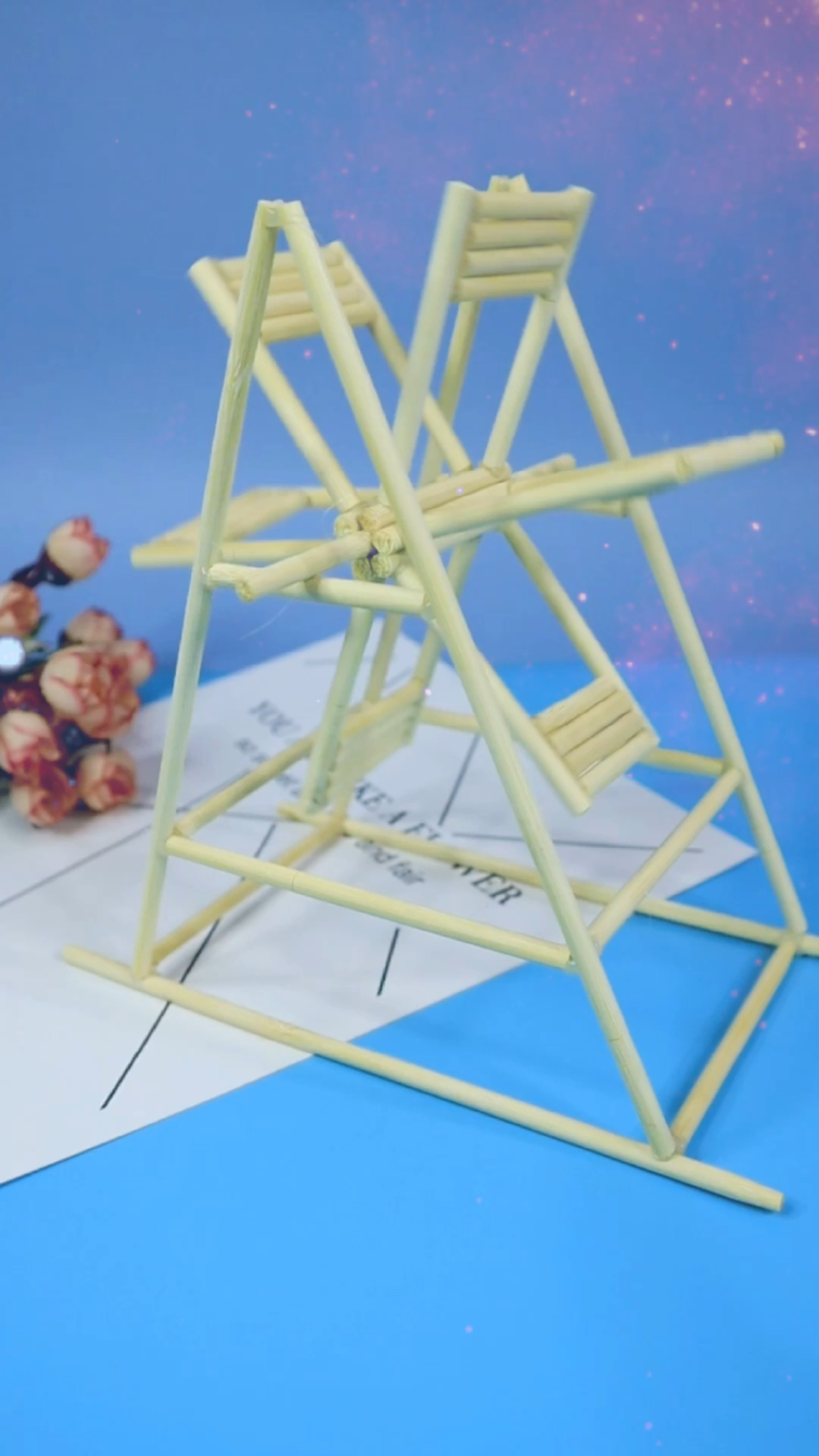 手工制作#一次性筷子做风车-度小视