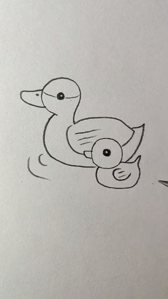 简笔画这样画鸭子超简单你学会了吗