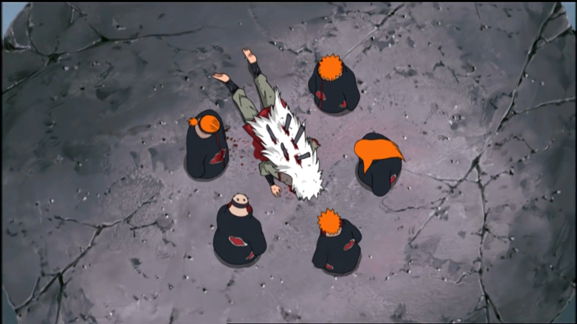 火影忍者#自来也大战六道佩恩下篇,结尾泪目