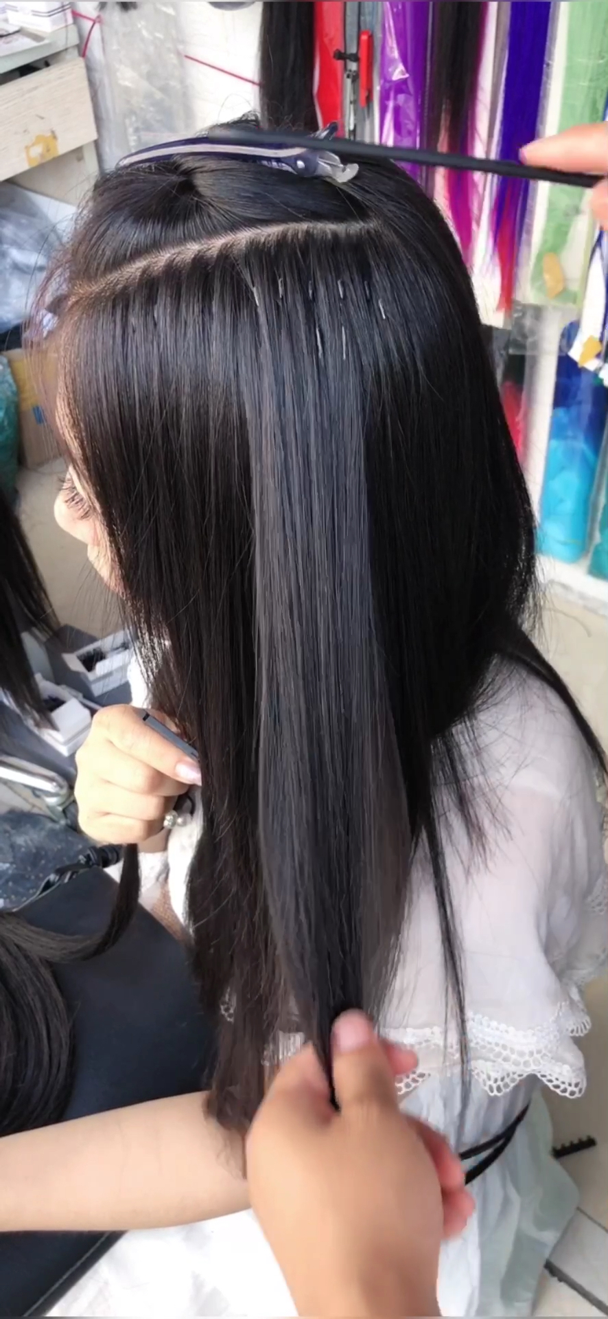 6d二代机器接发半小时接全头瞬间让你变长发