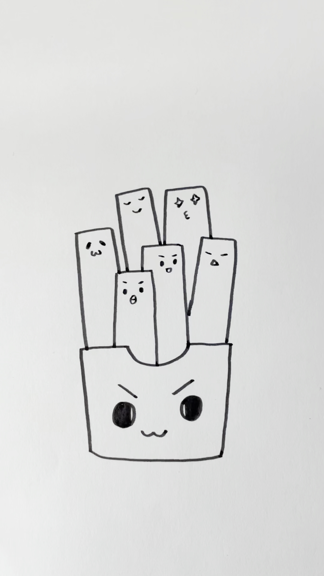 简笔画#儿童简笔画:薯条