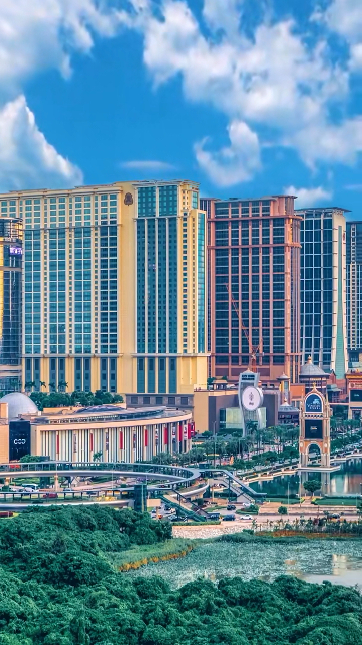 航拍澳门#这里是澳门氹仔岛.