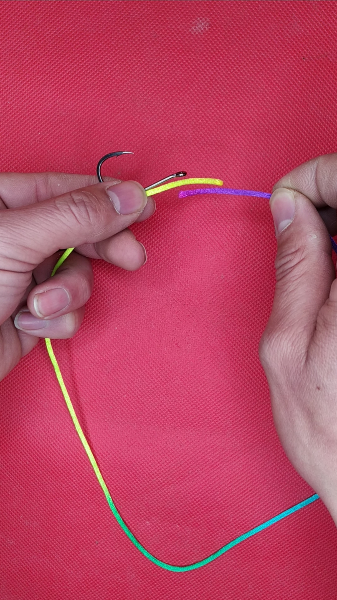 钓鱼#子线绑钩教程!