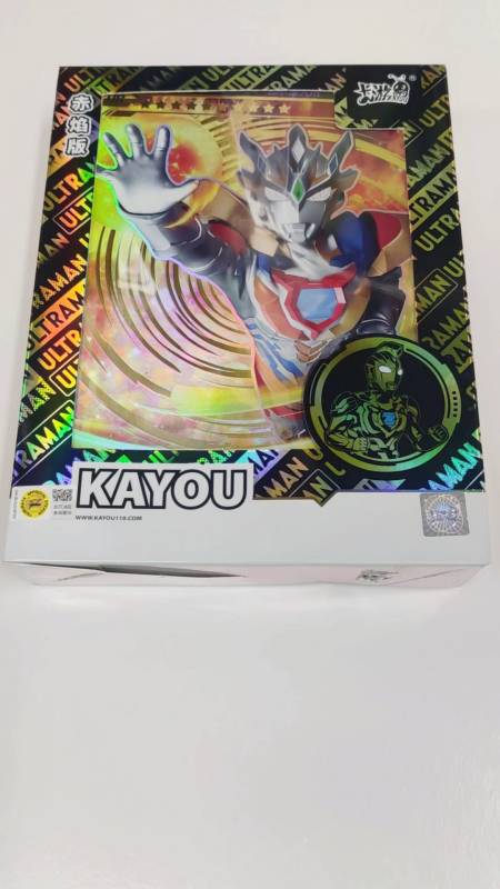 奥特曼玩具#奥特曼卡片赤焰版开盒-度小视