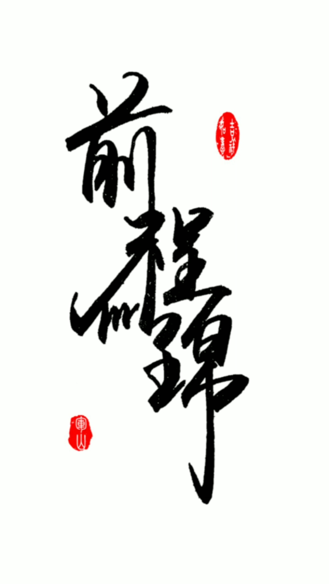 军山写字#前程似锦