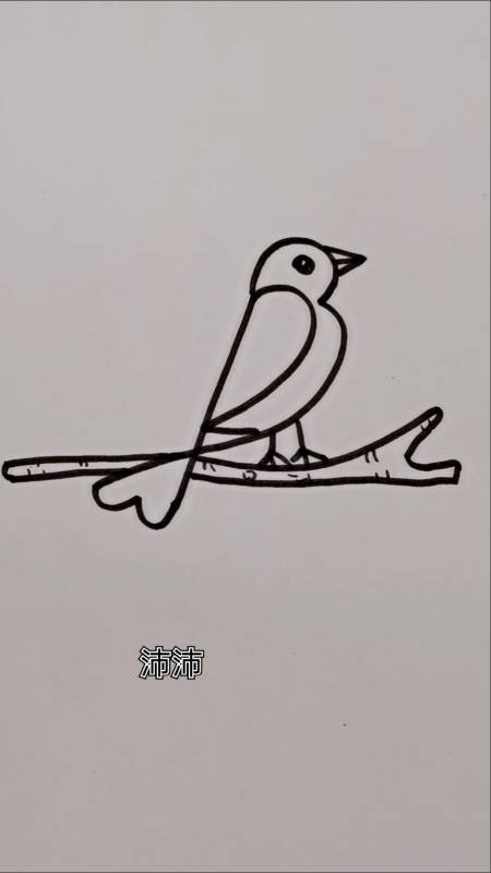 画画原来如此简单用数字123画小鸟