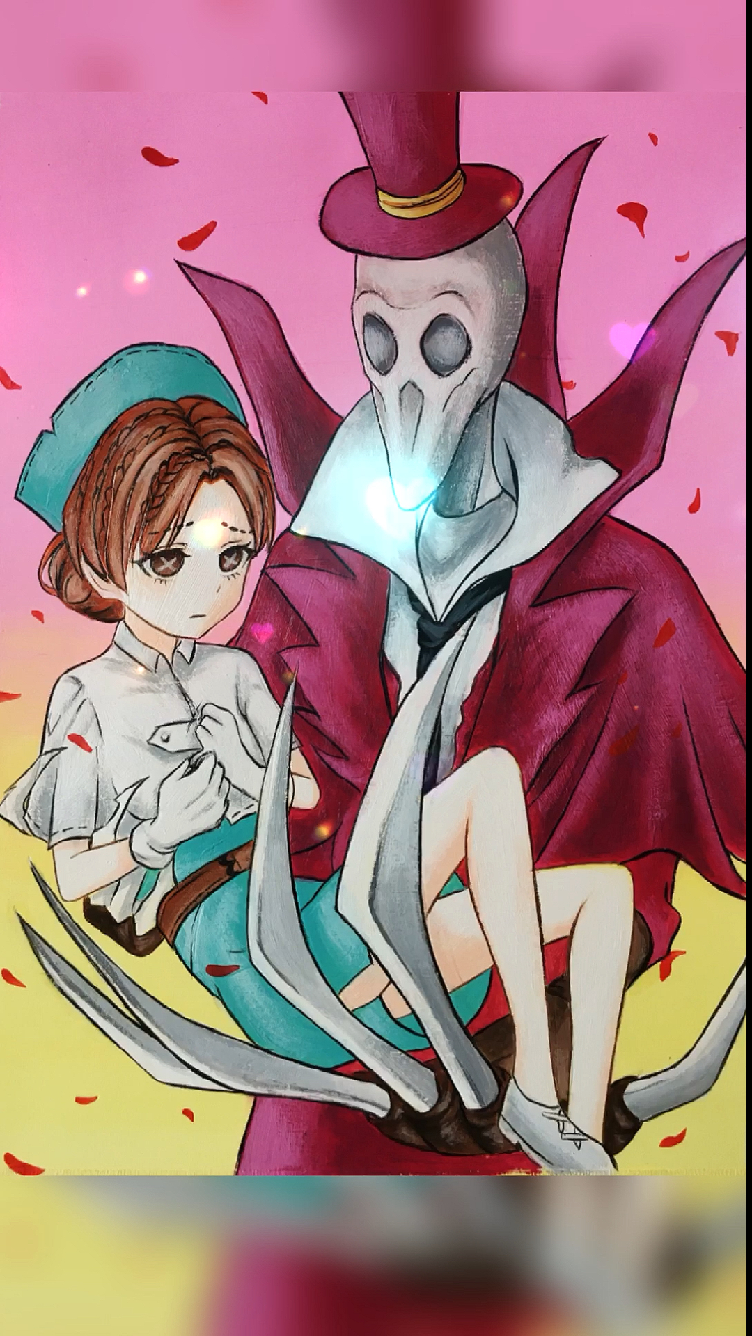 第五人格给闺蜜改画的一天杰克与医生的组合