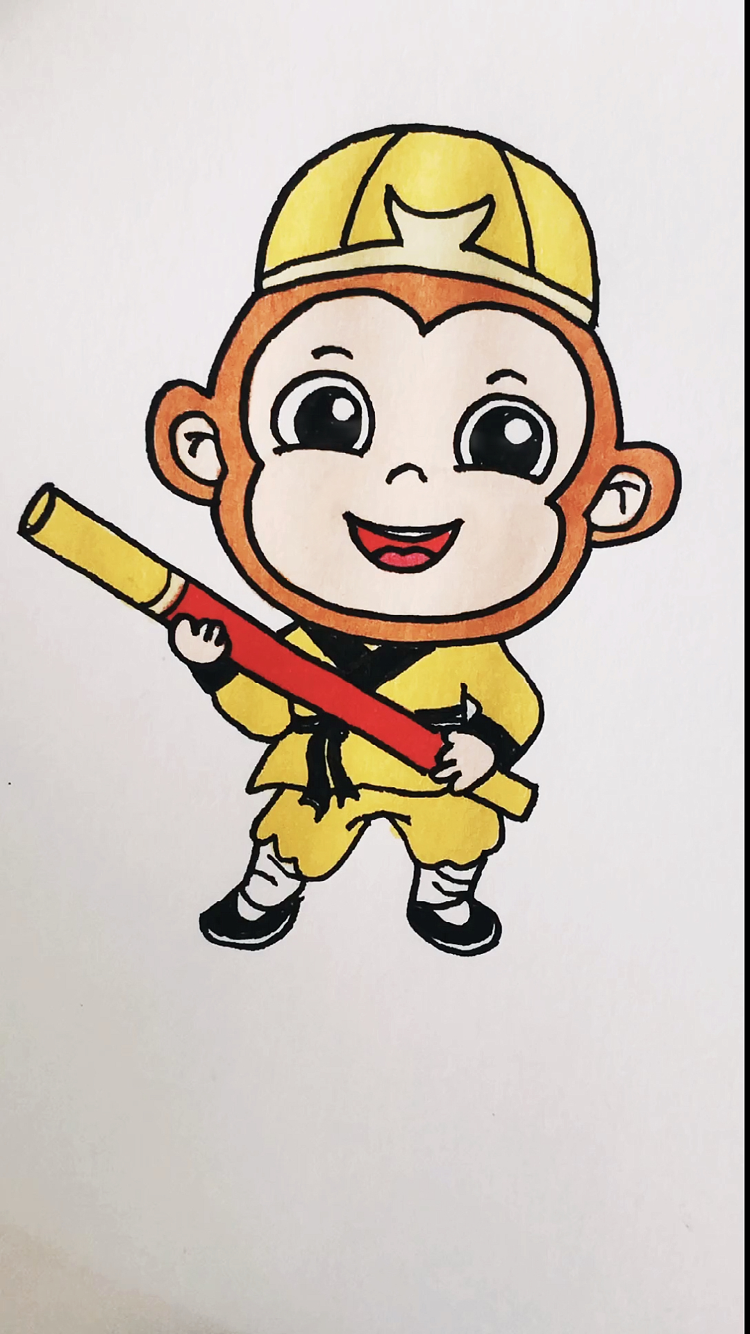 猴王简笔画卡通画图片