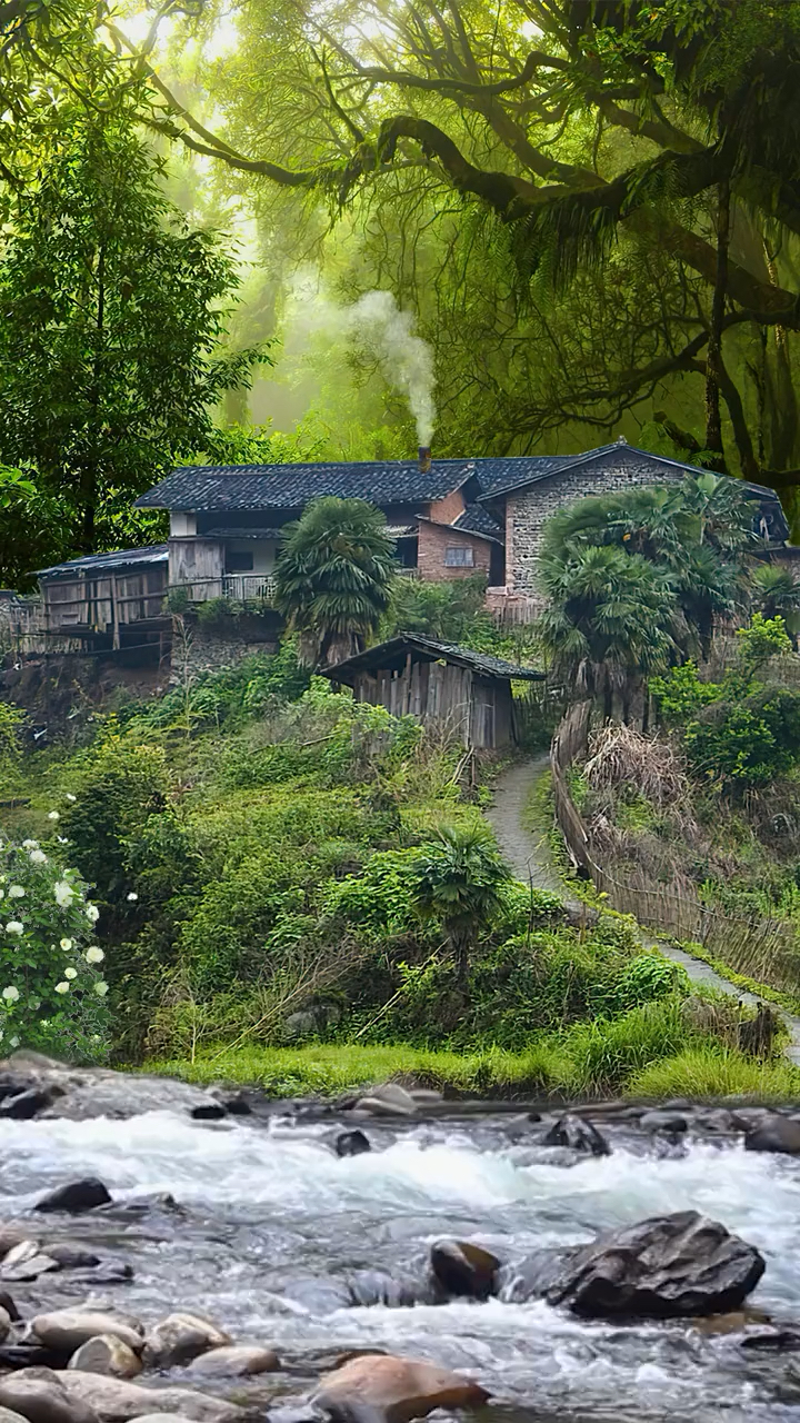 这就是我们乡下,山沟沟里,没有大城市喧嚣和繁华,有喜欢这样的农村