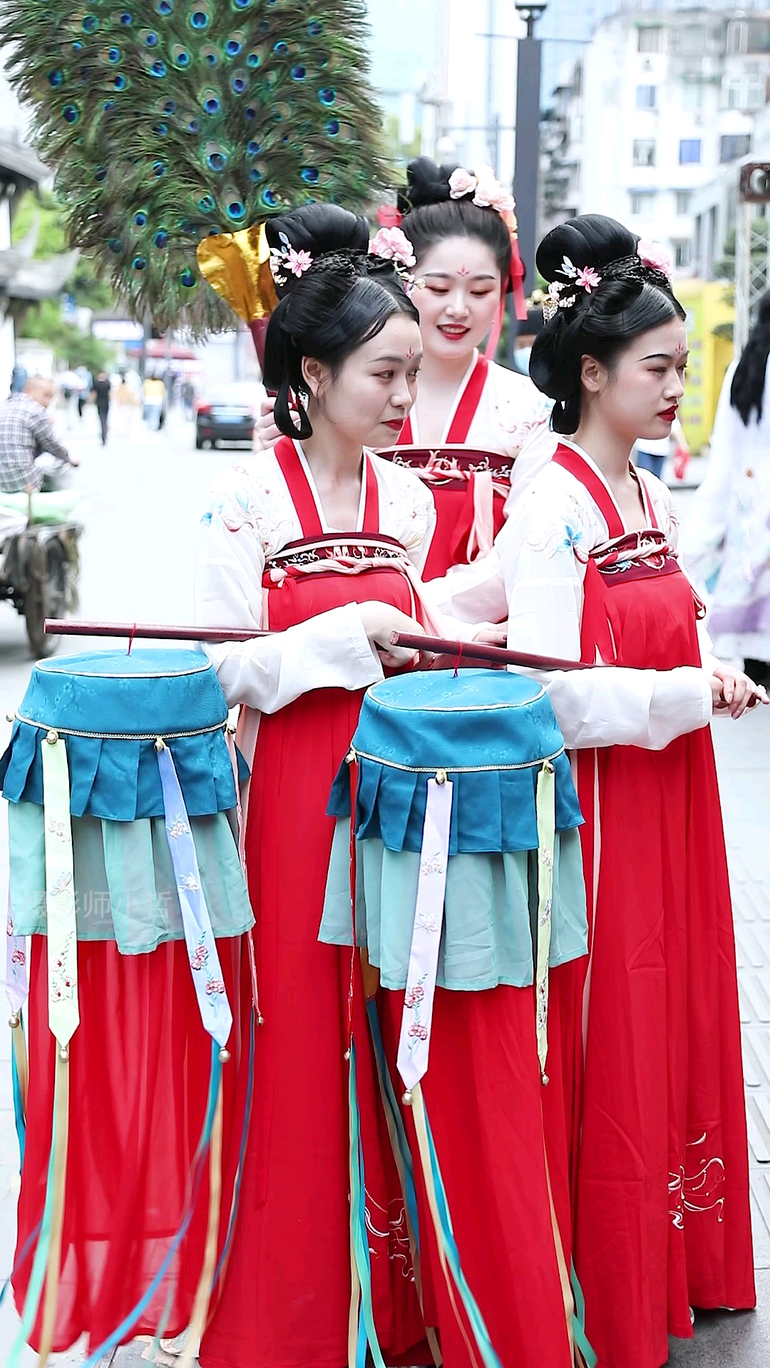 汉服节上的宫女们!