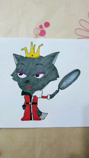 简笔画#画红太狼简笔画