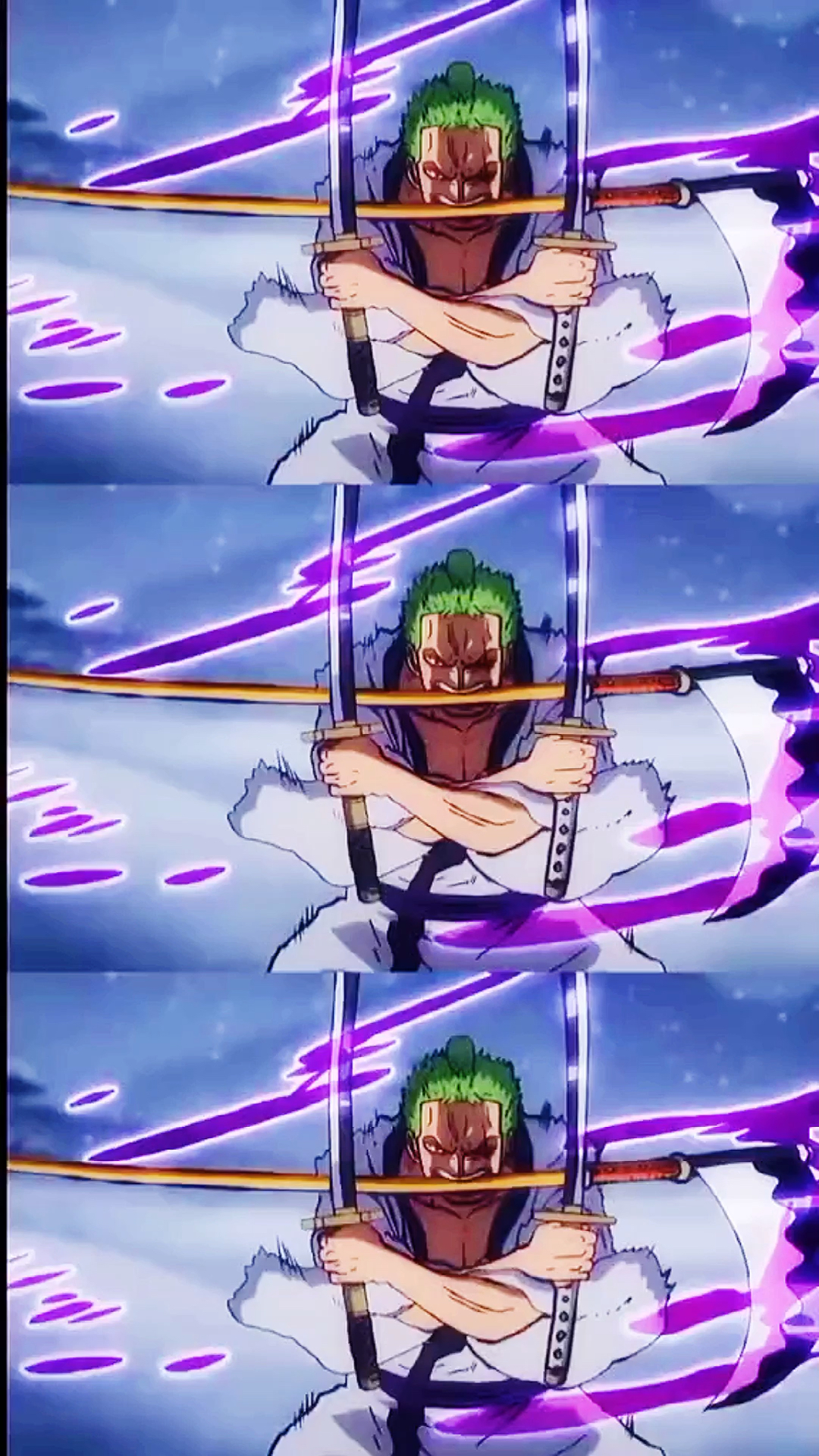 动漫#索隆炼狱鬼斩