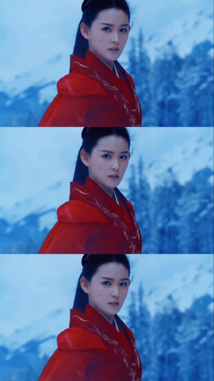 蒋依依长着一张大女主脸,一袭红衣真的惊艳到了我