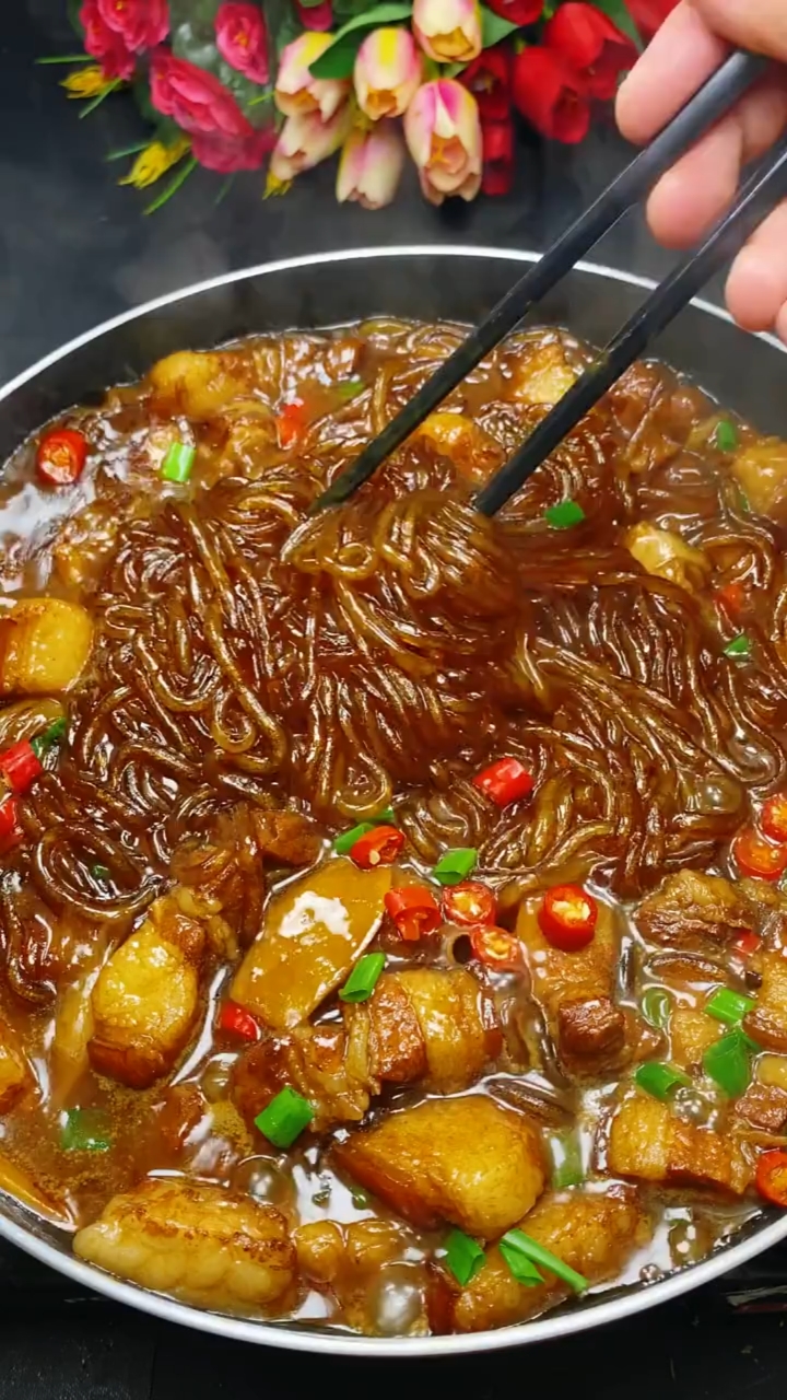 美食#东北硬菜—红烧肉炖粉条