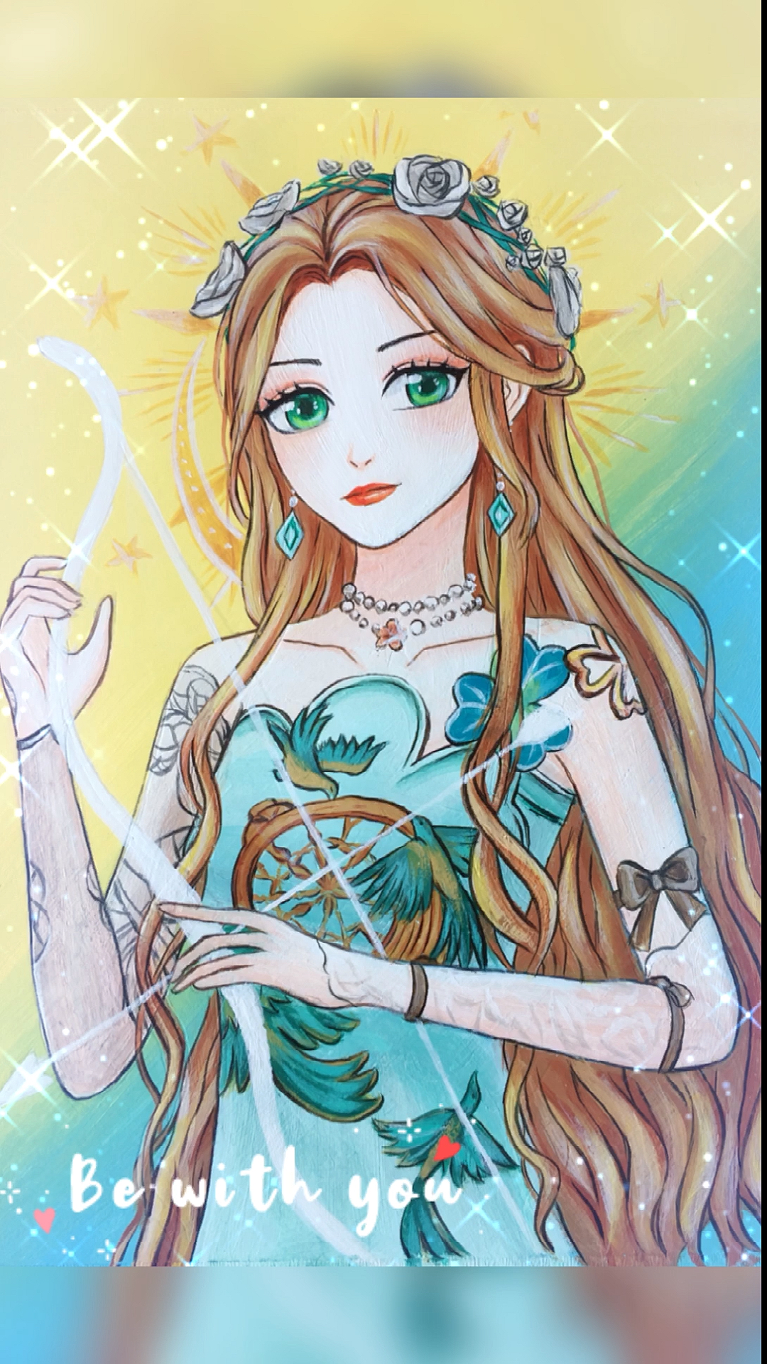 射手座你觉得是闺蜜画的好看还是我画的好看呢