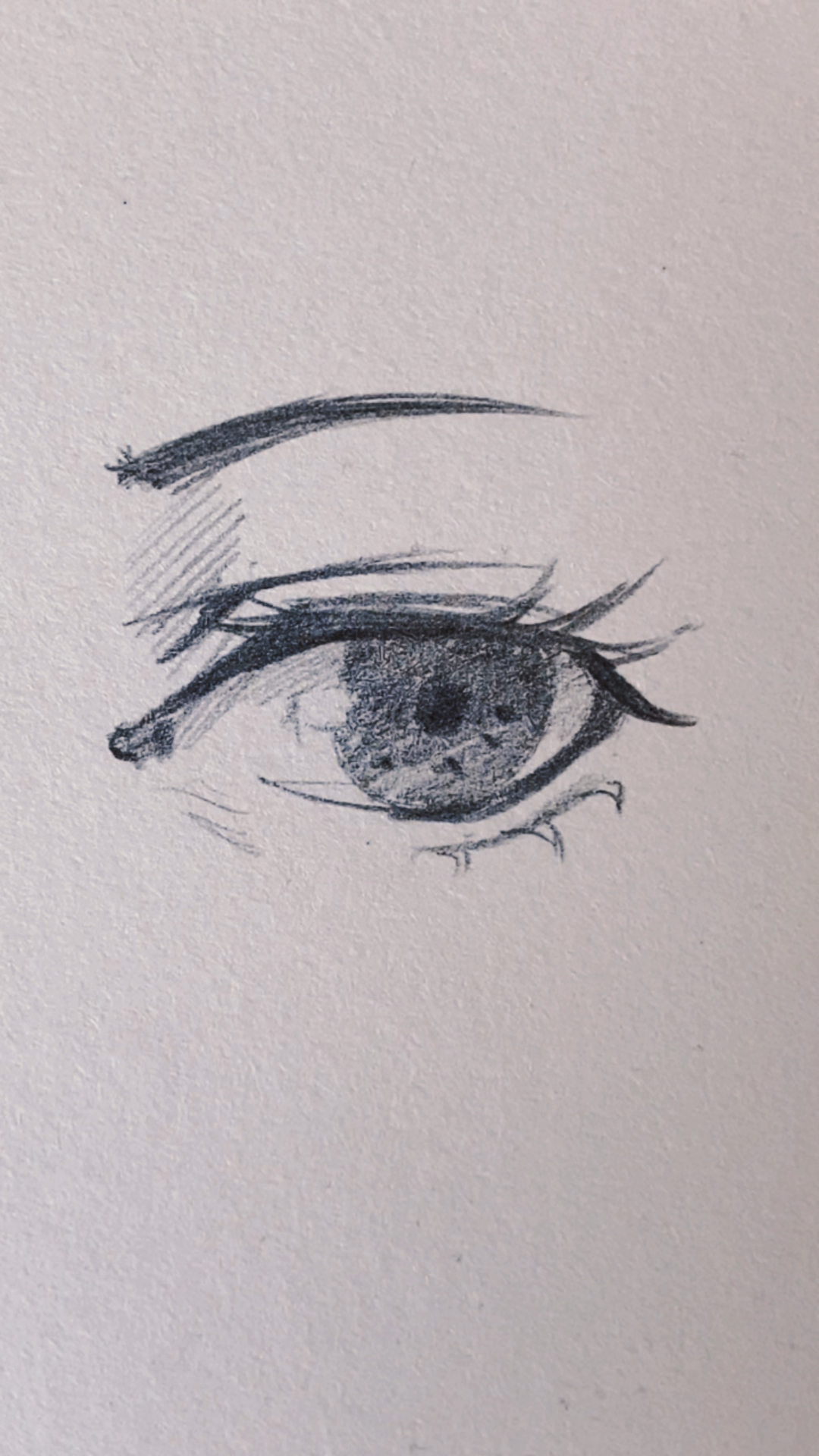 画画真的很难吗#安安静静画个小眼睛