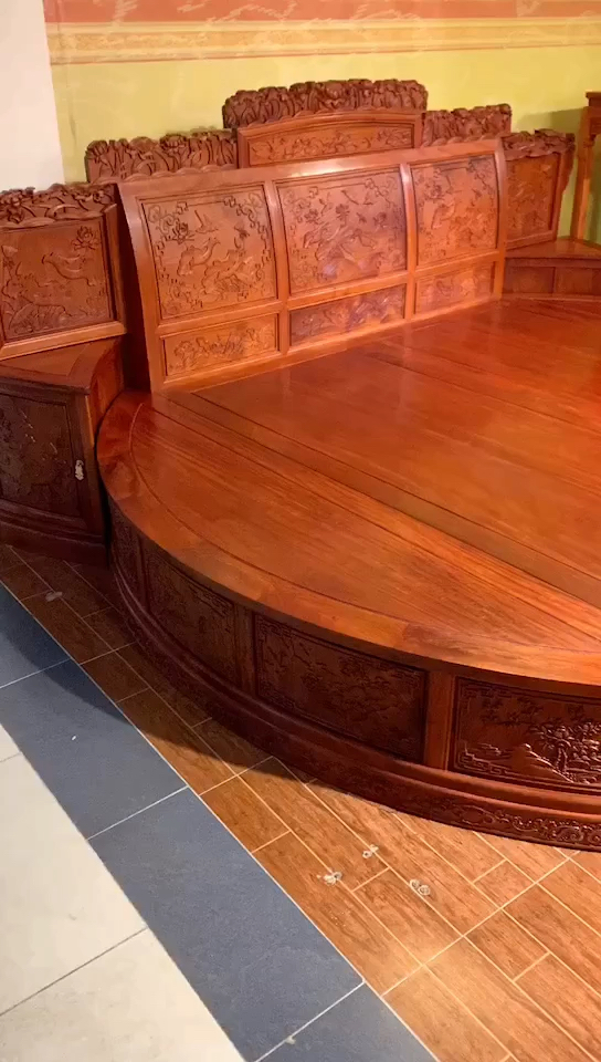 最美红木大圆床