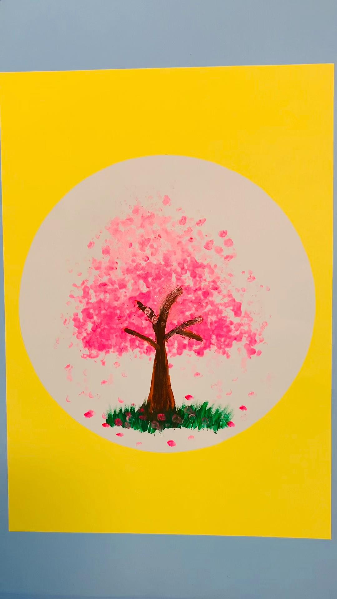 少儿创意美术简单的棉签画